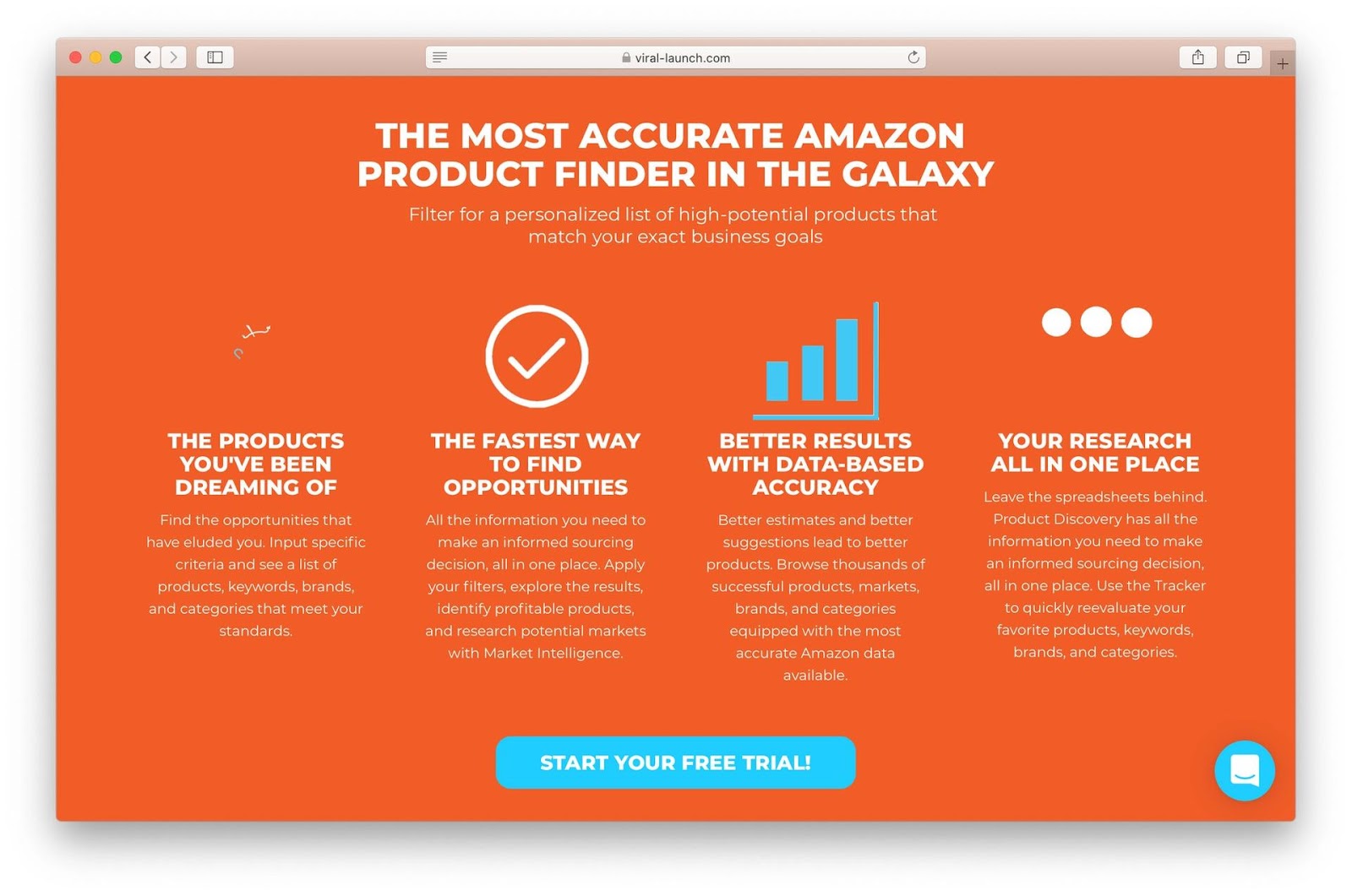 Viral Launch product finder
