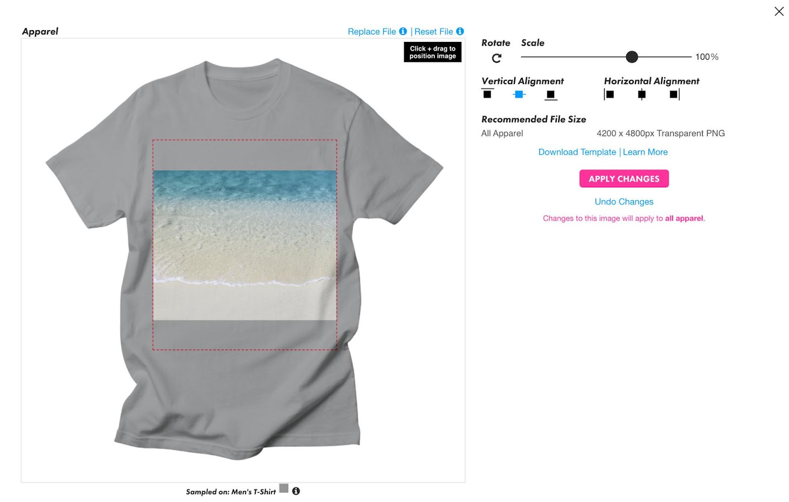 Threadless Shirt Editor