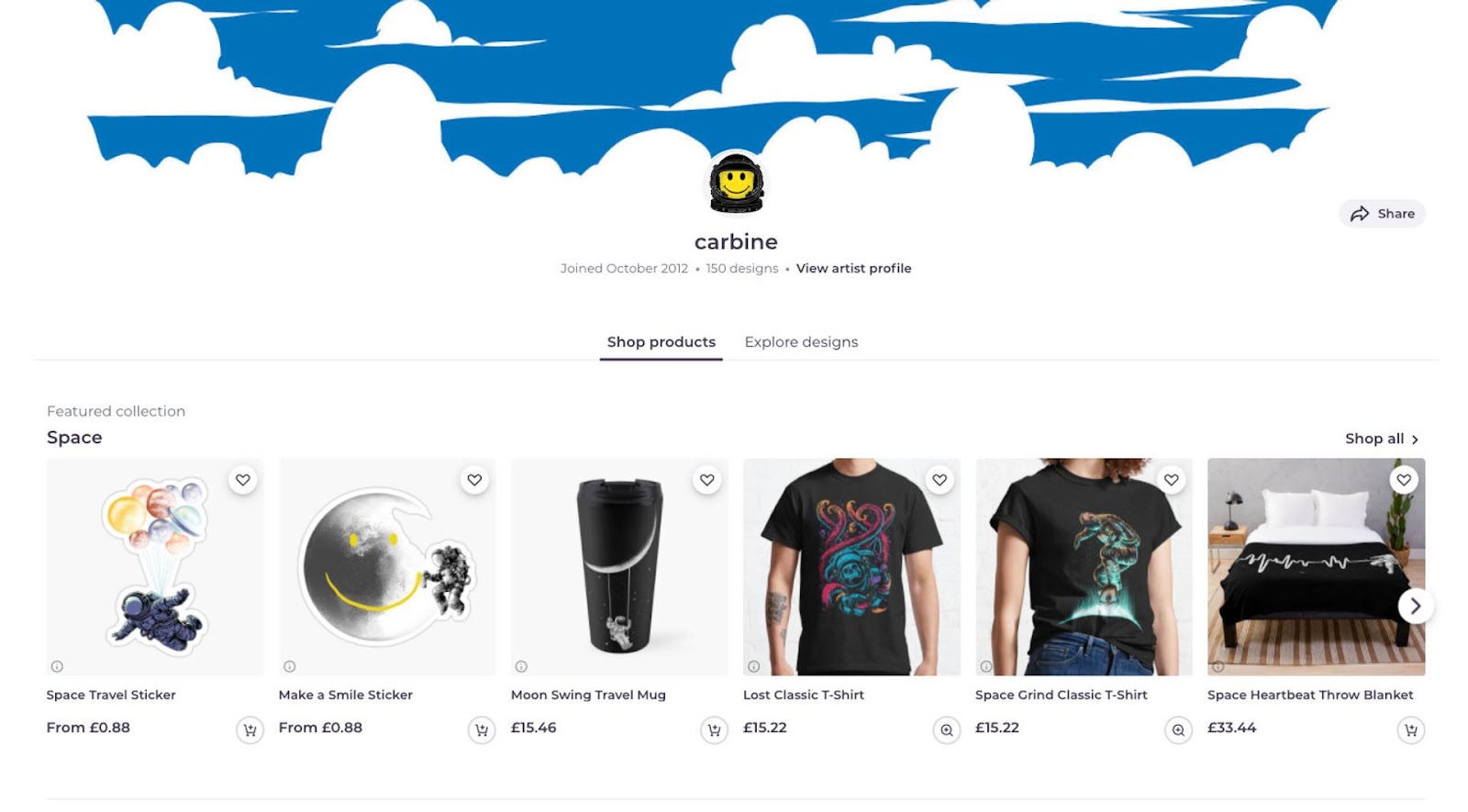 Example Redbubble Store